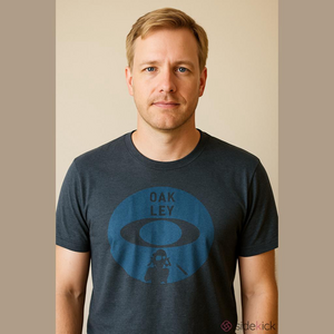 Oakley Men's Blue Graphic T-Shirt